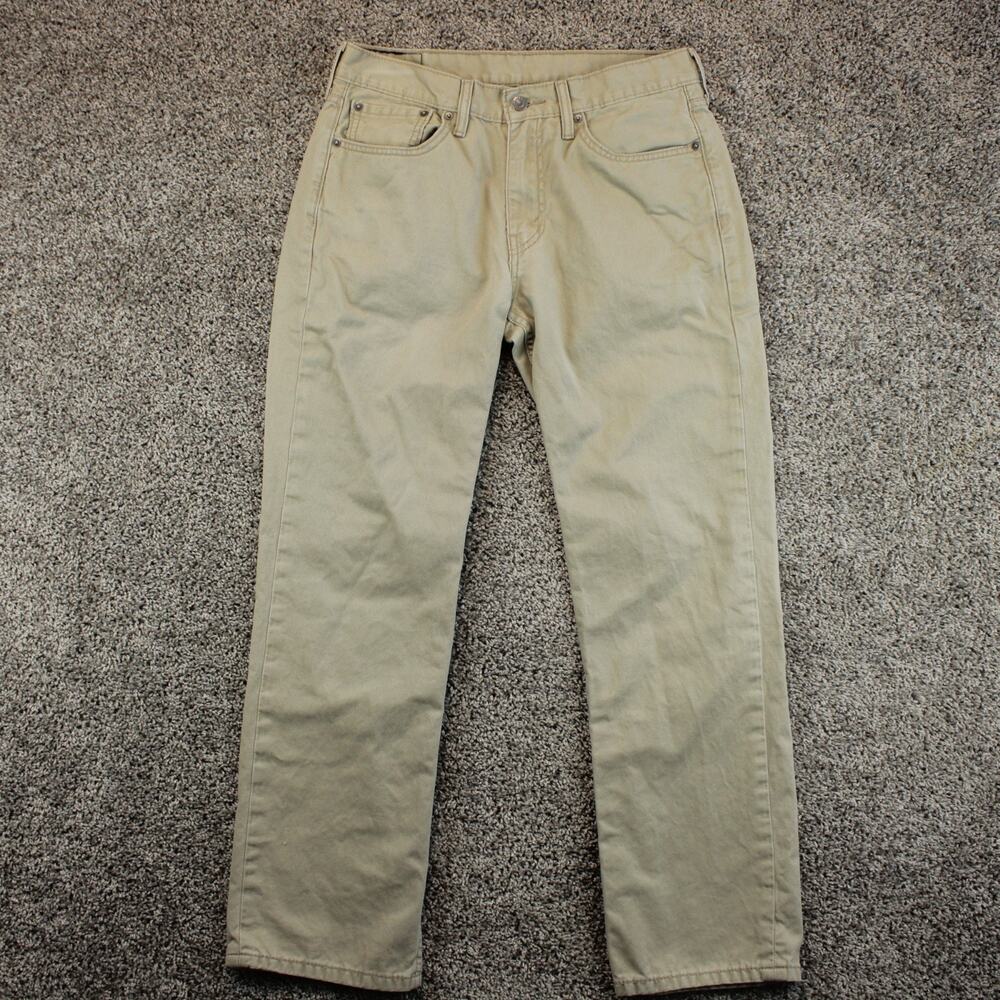 Levi’s 514 Khaki Tan Straight Fit Jeans Mens 32 x 30